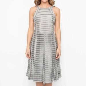 Eva Franco – Striped Fit‎ & Flare Dress